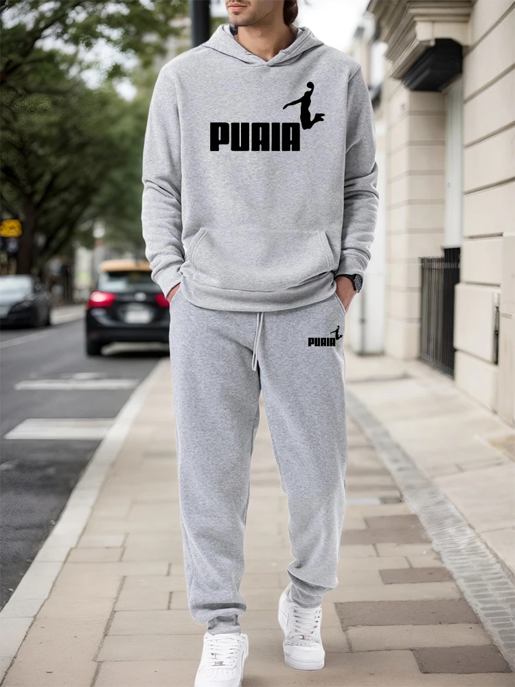 Outdoor Sports Outfit - Men's Set/Hoodie/Pants 2026 Fall Winter Casual