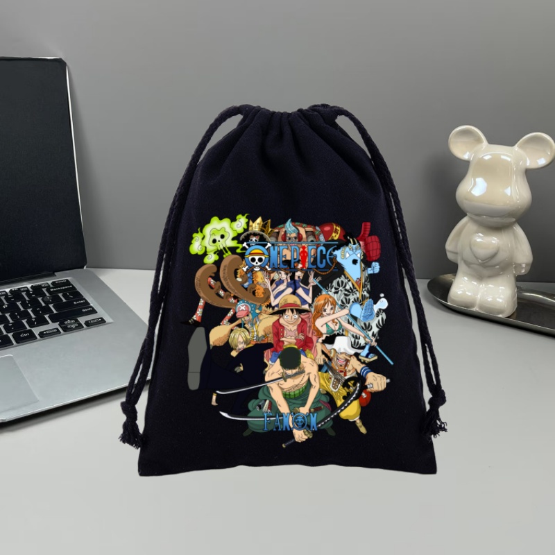Outdoor Sport Backpack - Anime One Piece Drawstring Backpack Luffy