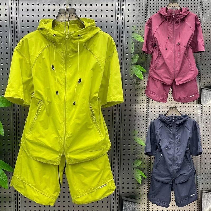 Men Summer Thin Outdoor Hooded - Outdoor Sports Outfit ulasan dan harga