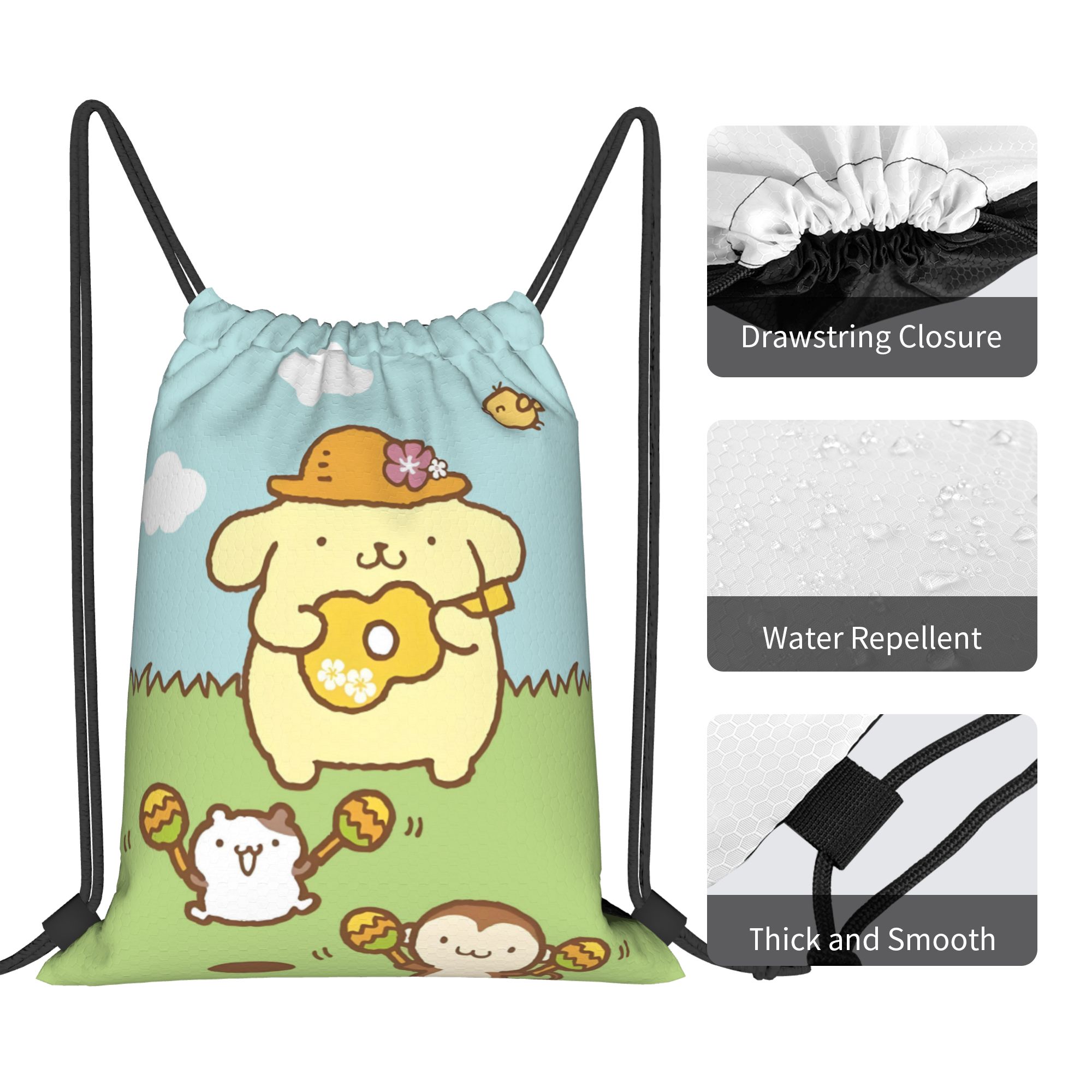 Custom P-Pompompurines Drawstr - Outdoor Sport Backpack ulasan dan harga