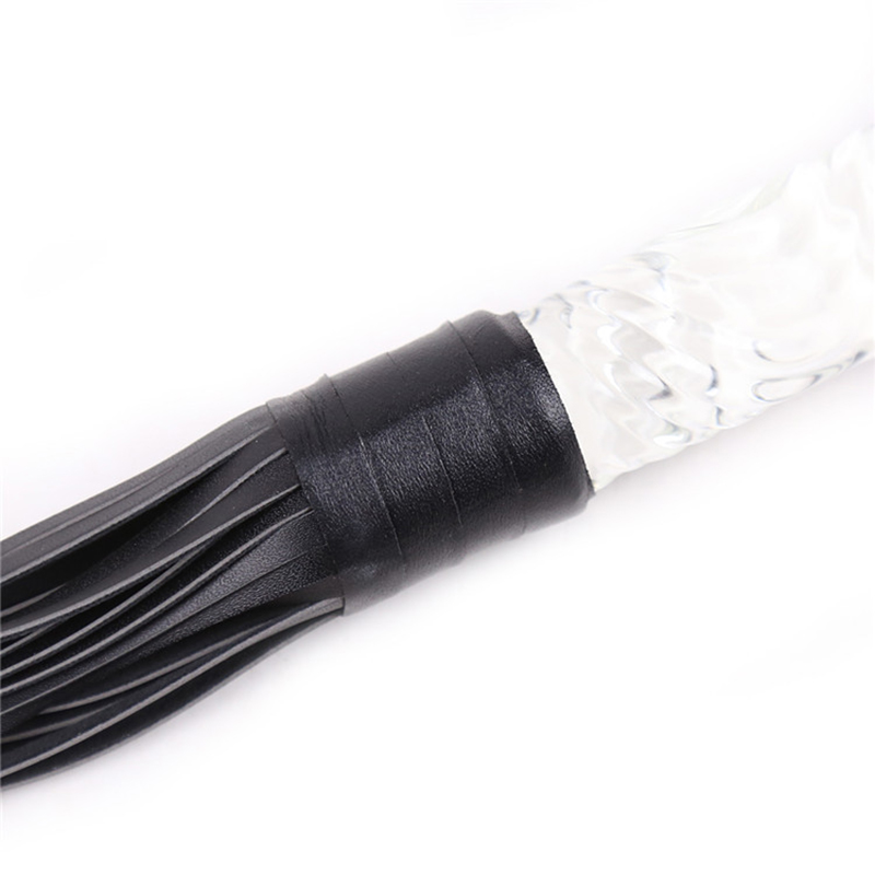 70cm Glass Handle Black Leathe - Riding Crop Dressage ulasan dan harga