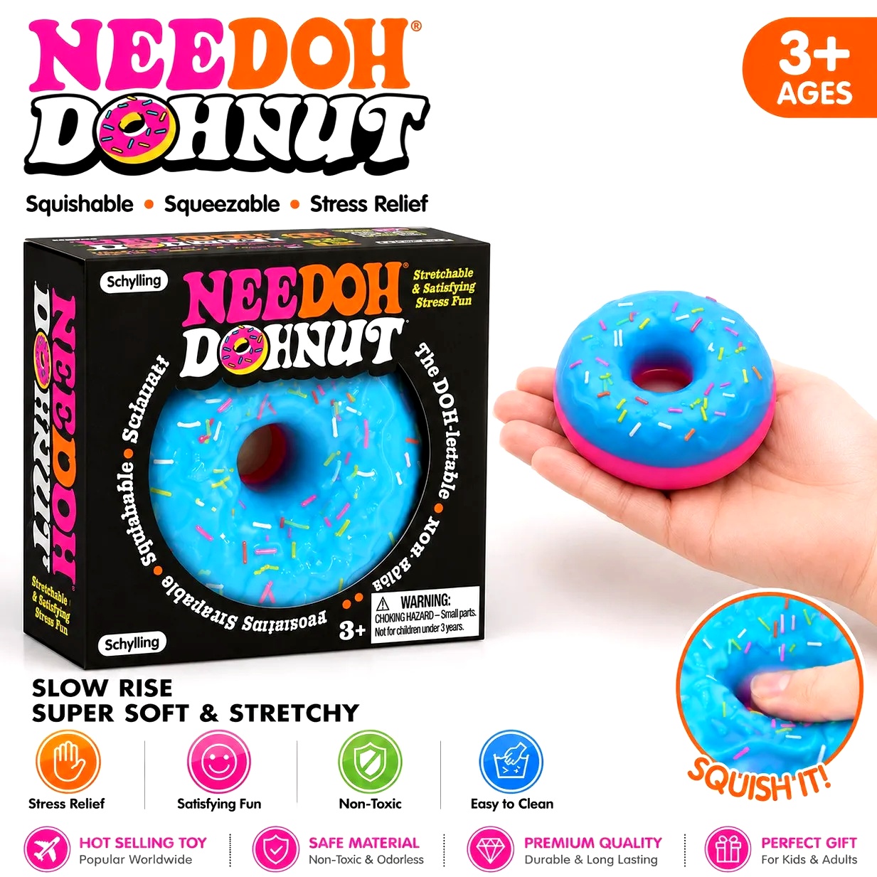 NEW NeeDoh Donut Pinch Music M - Outdoor Sports Accessories ulasan dan harga