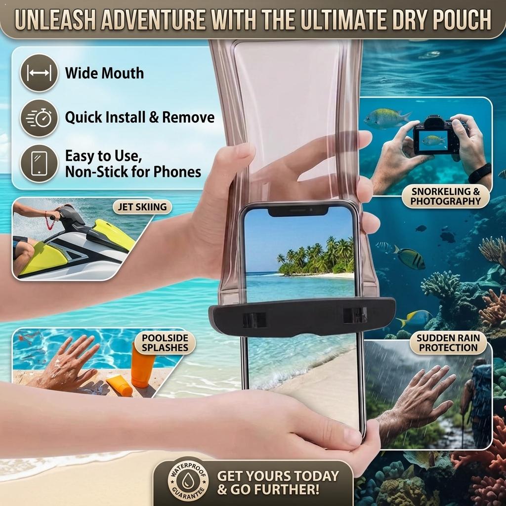 Clear Waterproof Phone Case Dr - Outdoor Sports Accessories ulasan dan harga